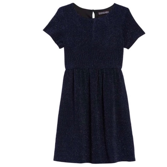 NEW Trixxi Glitet Knit Cap Sleeve Dress - Picture 3 of 4